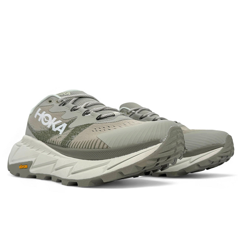 HOKA Skyline-Float X hybrid hiking shoe- green/celadon tint