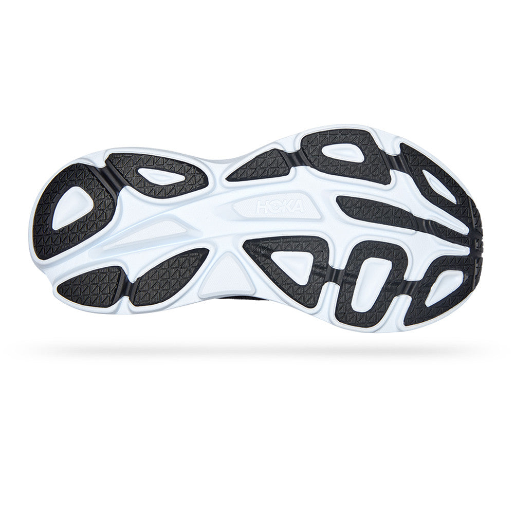 Hoka Bondi 8 Men's Running Shoes - Black & White
